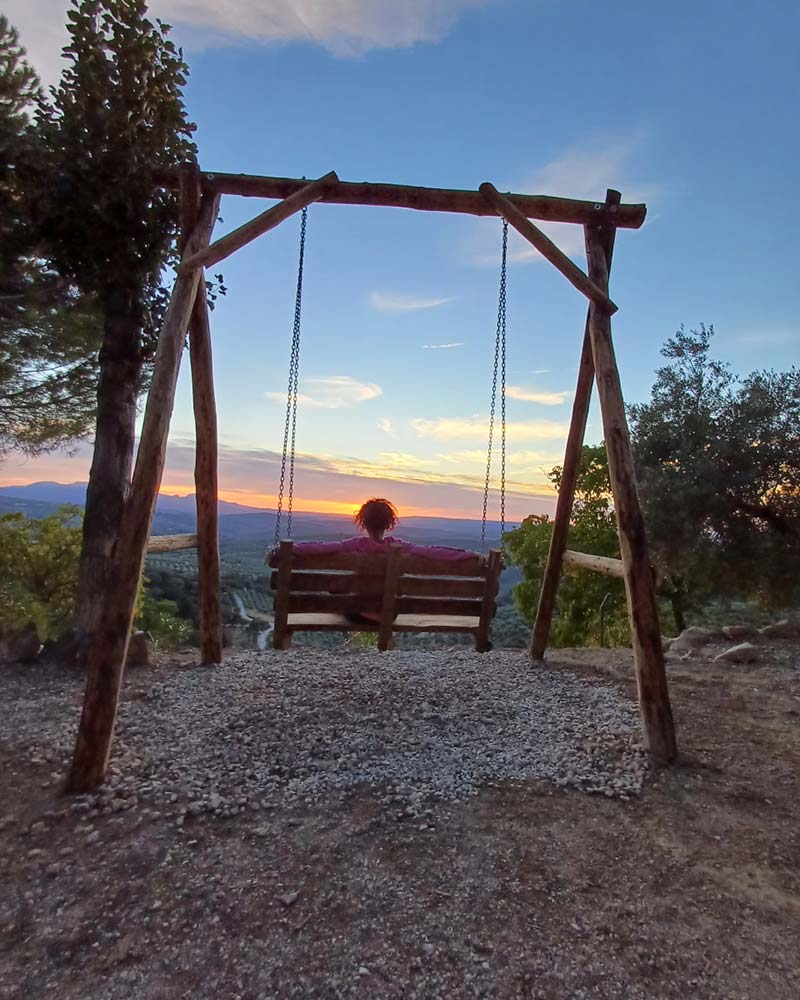 Atardecer desde Casa La Guindalera Atardecer desde Casa La Guindalera